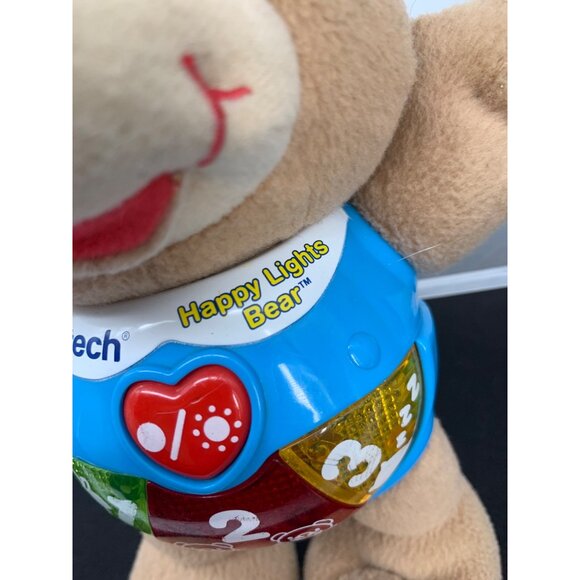 VTECH Happy Lights Bear Working Tested 7 Inch Toy Plush - Picture 2 of 8